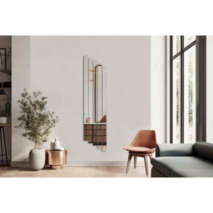 Wandspiegel RECTANGULAR 100x25 cm - 5 parts