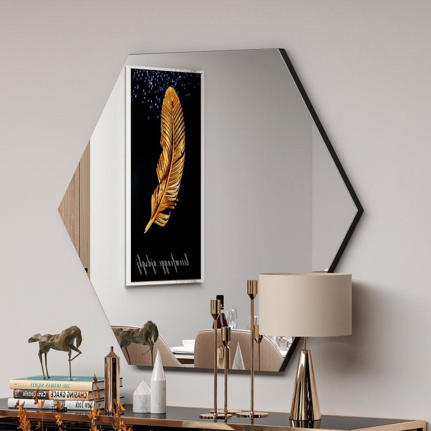 Wandspiegel ZEO 60x70 cm schwarz