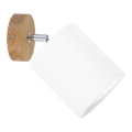 Wandspot APRILLIA 1xE27/25W/230V Eiche/Weiß