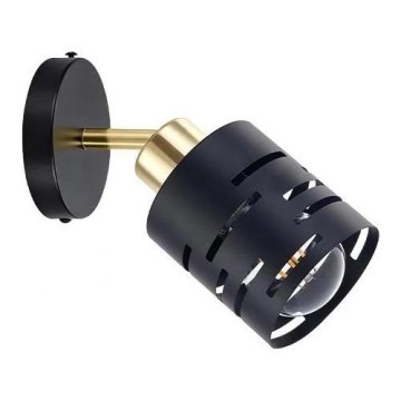 Wandspot ELEN 1xE27/35W/230V schwarz/gold