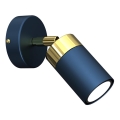 Wandspot JOKER 1xGU10/25W/230V blau/gold