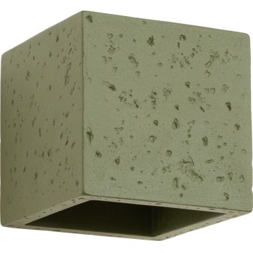 Wandspot QUAD 1xG9/8W/230V Beton/Grün