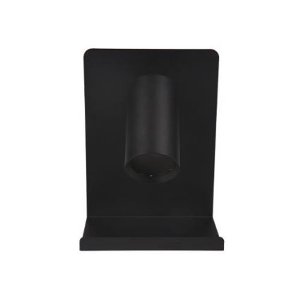 Wandstrahler mit Ablage und USB-Ladevorrichtung 1xGU10/35W/230V schwarz