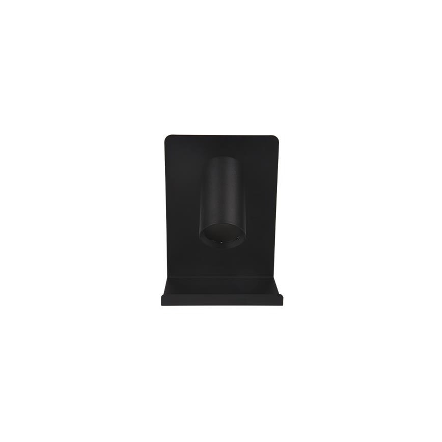 Wandstrahler mit Ablage und USB-Ladevorrichtung 1xGU10/35W/230V schwarz