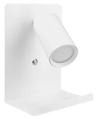 Wandstrahler mit Ablage und USB-Ladevorrichtung 1xGU10/35W/230V weiß