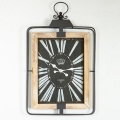 Wanduhr 1xAA 76x46 beige/schwarz