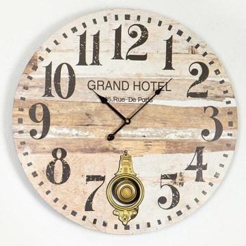Wanduhr 1xAA d 58,2 cm beige