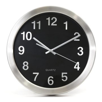 Wanduhr 1xAA Edelstahl
