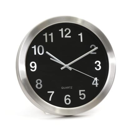 Wanduhr 1xAA Edelstahl