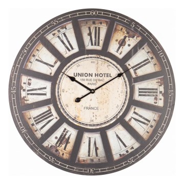 Wanduhr 1xAA Ø 58,2 cm schwarz/beige