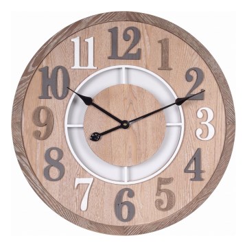 Wanduhr 1xAA Ø 60 cm beige
