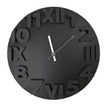 Wanduhr 3D-Design 1xAA schwarz