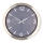Wanduhr mit Thermometer und Hygrometer Ø 30,5 cm 1xAA Edelstahl/grau