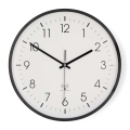 Wanduhr Ø 30,5 cm, 1×AA-Batteriebetrieb, schwarz