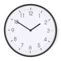 Wanduhr Ø 30,8 cm 1xAA schwarz