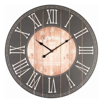 Wanduhr Ø 58,2 cm, 1× AA, schwarz/weiß