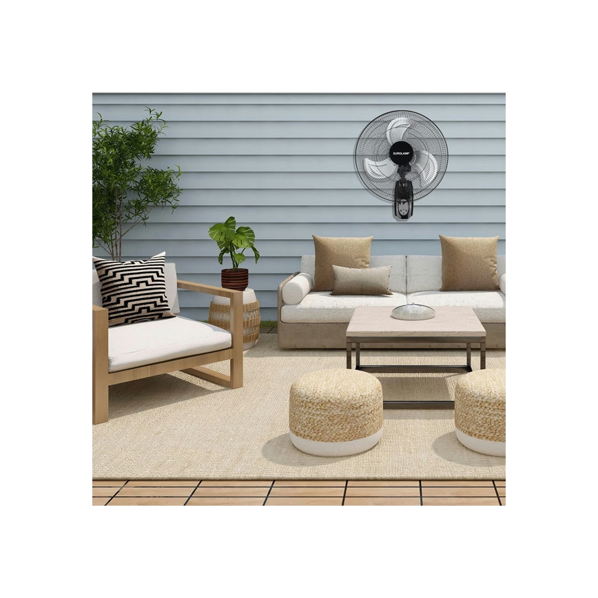 Wandventilator 90W/230V Ø 50 cm schwarz