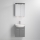 Waschbeckenunterschrank ASTRID + LED-Spiegelschrank 4xLED/4,3W/230V IP44, grau