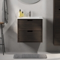 Waschbeckenunterschrank GRIBSKOV, 60 cm, braun/Eiche/weiß