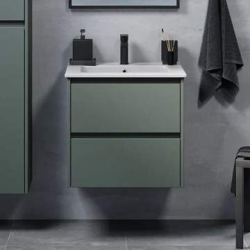 Waschbeckenunterschrank MOLDE 60x55x46 cm grün