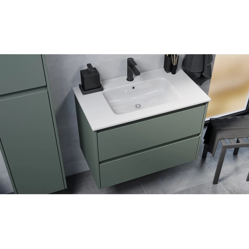 Waschbeckenunterschrank MOLDE 80x55x46 cm, grün
