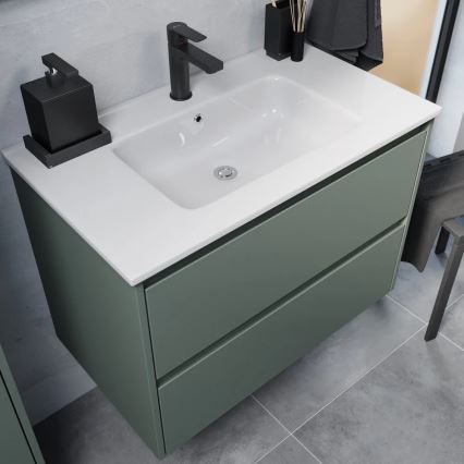 Waschbeckenunterschrank MOLDE 80x55x46 cm, grün