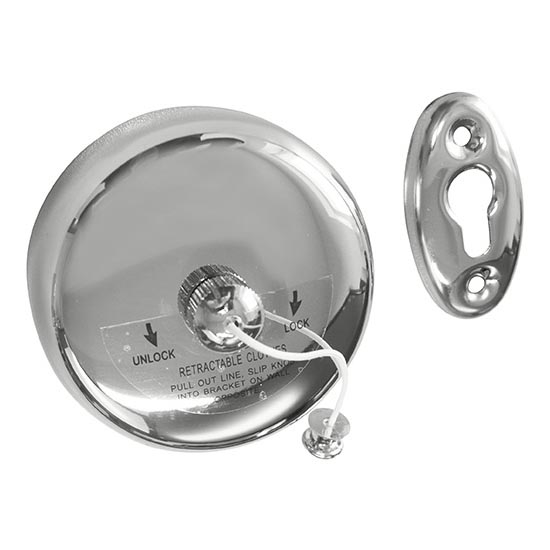 Wäscheleine 9,5x9,5 cm Edelstahl/silber