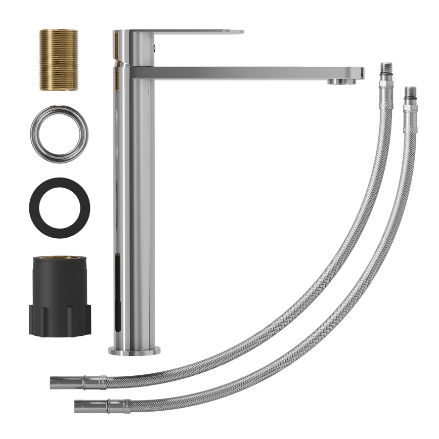 Waschtischarmatur TARNBY, 27,3 cm, Hochglanz-Chrom