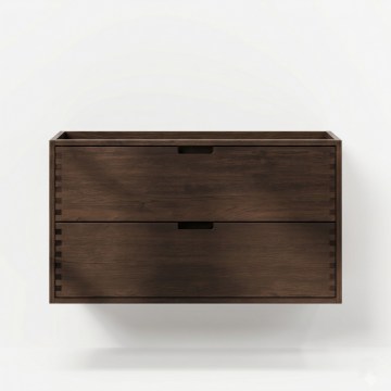 Waschtischunterschrank GRIBSKOV 100 cm Braun/Eiche