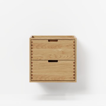 Waschtischunterschrank GRIBSKOV 60 cm Beige/Eiche