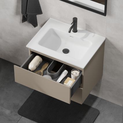 Waschtischunterschrank mit Waschbecken CONOR 61 cm Marakesh/Weiß