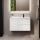 Waschtischunterschrank mit Waschbecken HELSINKI 95 cm rechts/weiß