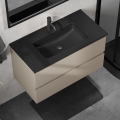 Waschtischunterschrank mit Waschbecken KENWOOD 91 cm Marakesh/Schwarz