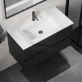 Waschtischunterschrank mit Waschbecken KENWOOD 91 cm schwarz/weiß