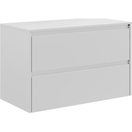 Waschtischunterschrank mit Waschbecken TRONDHEIM/KRISTIANSAND 90x57x46 cm weiß
