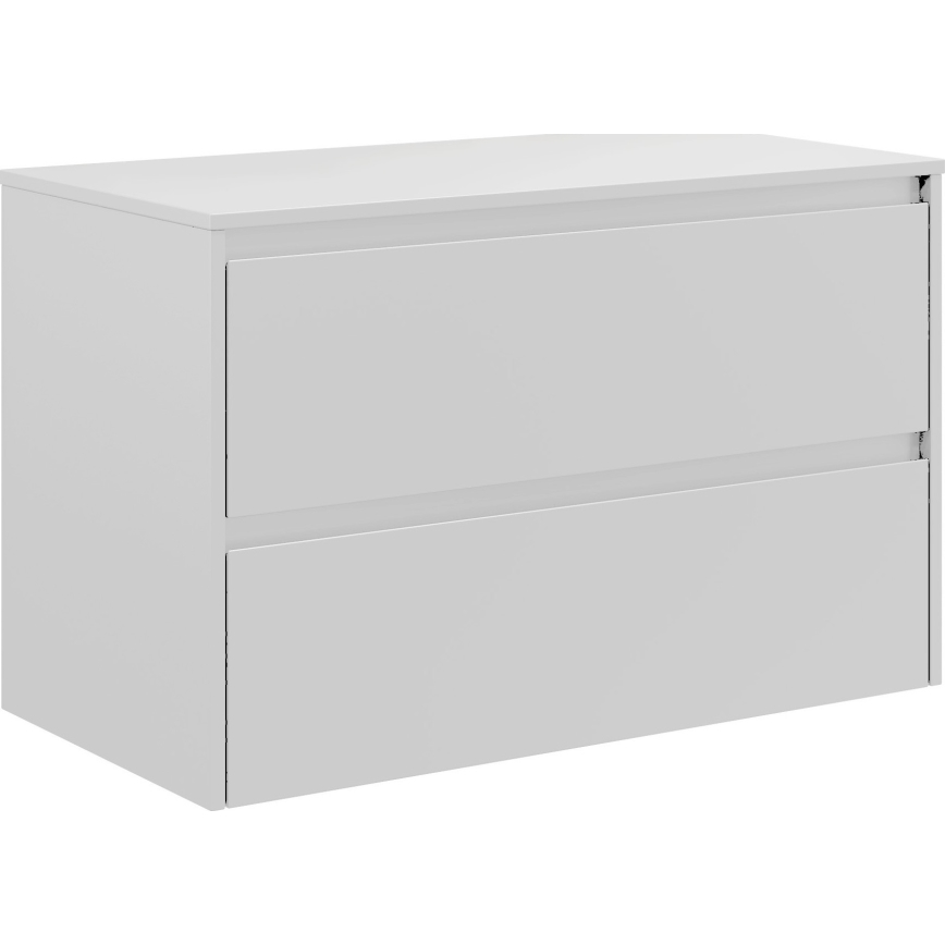 Waschtischunterschrank mit Waschbecken TRONDHEIM/KRISTIANSAND 90x57x46 cm weiß