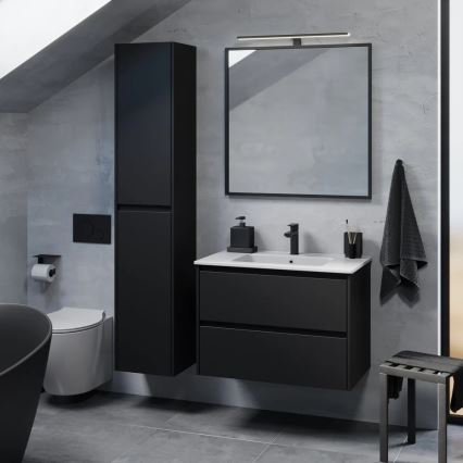 Waschtischunterschrank MOLDE 80x55x46 cm schwarz