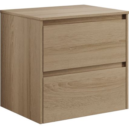 Waschtischunterschrank TRONDHEIM für 60 cm Waschtisch, Eiche