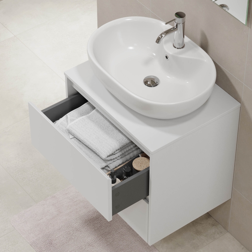 Waschtischunterschrank TRONDHEIM für Waschbecken 60x57x46 cm weiß