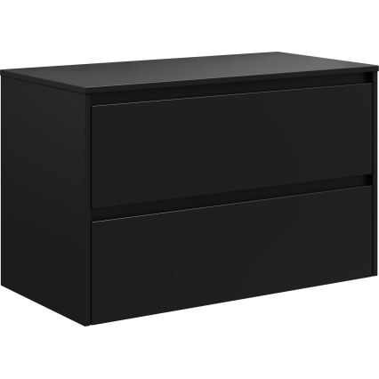 Waschtischunterschrank TRONDHEIM für Waschbecken 90 x 57 x 46 cm, schwarz