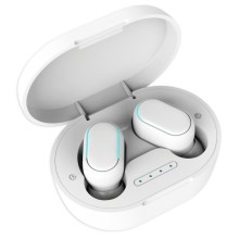 Wasserdichte kabellose Ohrhörer Bluetooth weiß