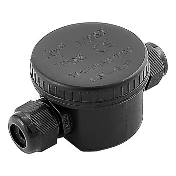 Wasserdichter Verbindungskonnektor IP66 schwarz