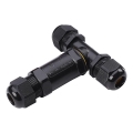 Wasserdichter Verbindungskonnektor IP68 schwarz