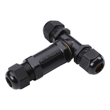 Wasserdichter Verbindungskonnektor IP68 schwarz