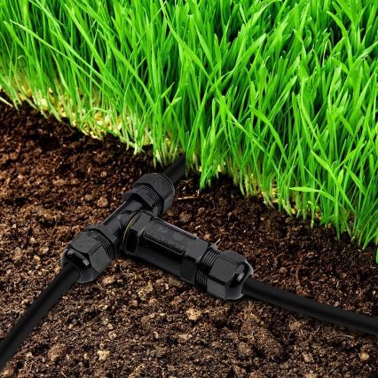 Wasserdichter Verbindungskonnektor IP68 schwarz