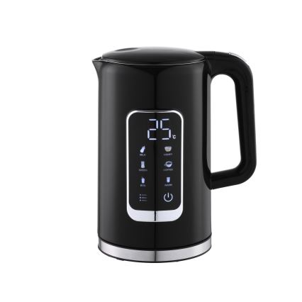 Wasserkocher mit LCD-Anzeige 1,7 l 2200W/230V schwarz + Reisetasse 450 ml