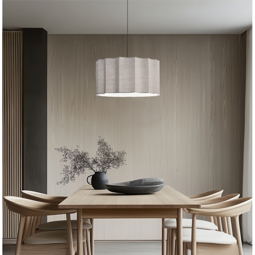 WAVY Hängeleuchte mit Kabelaufhängung 1xE27/14W/230V grau