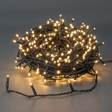 Weihnachtliche LED-Outdoor-Lichterkette 720xLED/7 Funktionen 57m IP44 warmweiß