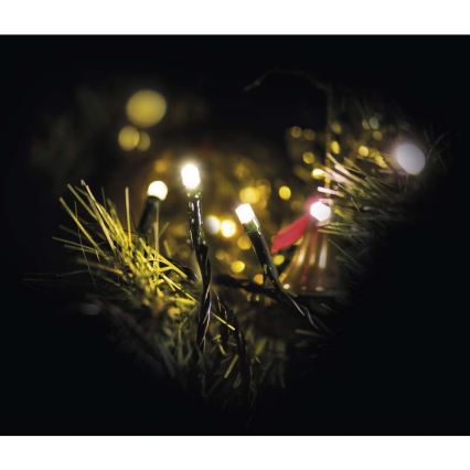 Weihnachtliche Outdoor-LED-Lichterkette 180xLED/23m IP44 warmweiß