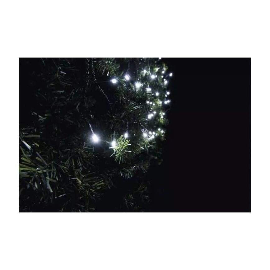 Weihnachtlicher LED-Outdoor-Lichtervorhang 100xLED 2m IP44 kaltweiß